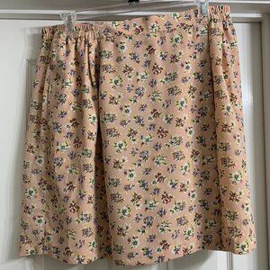 EL LA Design Women's Pink and Floral Skort, Size 2X